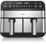 Arendo Hei&szlig;luftfritteuse XXL Doppelkammer Airfryer SL, Dual Zone, Backofen,