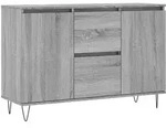 vidaXL Sideboard Grau Sonoma 101,5x35x70 cm Holzwerkstoff