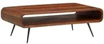 Couchtisch FineBuy Sofatisch Holz Massiv 90x55x30 cm Wohnzimmertisch Tisch