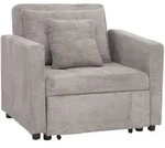 Mendler Schlafsessel HWC-L90, Klappsessel G&auml;stebett Relaxsessel, Liegefl&auml;che