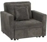 Mendler Schlafsessel HWC-L90, Klappsessel G&auml;stebett Relaxsessel, Liegefl&auml;che