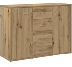 vidaXL Sideboard Artisan-Eiche 88x30x64 cm Holzwerkstoff