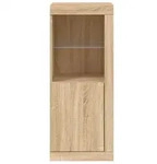 vidaXL Sideboard mit LED-Leuchten Sonoma-Eiche 41x37x100 cm