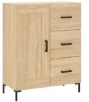 vidaXL Sideboard Sonoma-Eiche 69,5x34x90 cm Holzwerkstoff