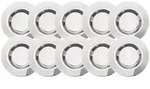BRILLIANT COSA 30 LED Einbauleuchtenset &Oslash; 3 cm Metall / Glas Edelstahl / kaltwei&szlig;