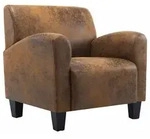 vidaXL Sofasessel Braun 70x69x72 cm Wildlederimitat