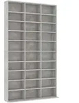 vidaXL CD-Schrank Betongrau 102x16x177,5 cm Holzwerkstoff