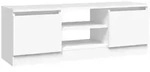 vidaXL TV-Schrank mit T&uuml;r Wei&szlig; 102x30x36 cm