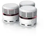 Brandson 3x Rauchmelder Mini - 10 Jahre Batterie - Lithium Ionen Batterie 1500 mAh -