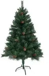SVITA Weihnachtsbaum k&uuml;nstlich Tannenzapfen und Beeren inkl. St&auml;nder 150cm