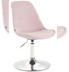 CLP Esszimmerstuhl Maverick Samt Samt HBT: 76x48x57 cm pink chrom