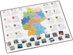 L&auml;ufer Schreibunterlage 40x53cm Landkarte Deutschland