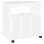 vidaXL Rollschrank Wei&szlig; 60x45x60 cm Holzwerkstoff