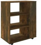 vidaXL Rollschrank R&auml;uchereiche 60x35x75 cm Holzwerkstoff