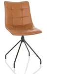 Besucherstuhl / Dining Stuhl TARVISO PU braun hjh OFFICE