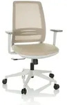 B&uuml;rostuhl / Drehstuhl PROFONDO ECO W Netzstoff / Stoff beige hjh OFFICE