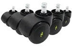 5x Hartbodenrollen ROLO ESD 10mm / 50mm (5er Pack) elektrisch leitf&auml;hig hjh...