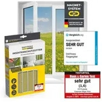 EASYmaxx Insect Protect Insektenschutzgitter mit Magnet - Fenster bis 110x130cm