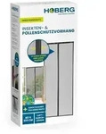 HOBERG Insekten- & Pollenschutzvorhang mit XXL-Magnetb&auml;ndern &ndash; 80 x 210 cm