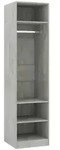 vidaXL Kleiderschrank Betongrau 50x50x200 cm Holzwerkstoff
