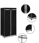 vidaXL Kleiderschrank Schwarz 75&times;50&times;160 cm