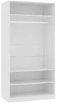 vidaXL Kleiderschrank Wei&szlig; 100&times;50&times;200 cm Holzwerkstoff