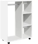 vidaXL Kleiderschrank Wei&szlig; 80x40x110 cm Holzwerkstoff