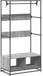 vidaXL Kleiderst&auml;nder Grau Sonoma 90x50x180 cm Holzwerkstoff