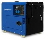 EBERTH 5000W Diesel Notstromaggregat mit 10 PS, E-Start, AVR, 2x230V, 1x12V,