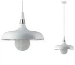 Paulmann Pendelleuchte Juna E27 max. 20W Champagner#Wei&szlig; matt dimmbar Metall
