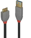 Lindy 36765 Lindy USB 3.0 Kabel Typ A/Micro-B Anthra Line M/M 0.5m