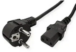 VALUE Netzkabel, gerade IEC-Buchse, schwarz, 0,6 m