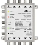 Goobay 67178 Passiver SAT Multischalter 5 Eing&auml;nge / 8 Ausg&auml;nge, Silber - Verteiler