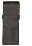 J&uuml;scha Alassio Schreibger&auml;teetui, Leder, Schwarz, &Uuml;berschlaglasche 2617