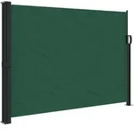 vidaXL Seitenmarkise Ausziehbar Dunkelgr&uuml;n 140x300 cm