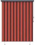 vidaXL Rollo Orange und Braun 200 x 250 cm Stoff und Aluminium