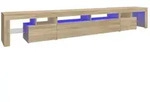 vidaXL TV-Schrank mit LED-Leuchten Sonoma-Eiche 260x36,5x40 cm