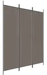 vidaXL 3-tlg. Paravent Anthrazit 150x200 cm Stoff