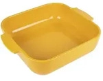 PEUGEOT Keramik Auflaufform APPOLIA 28cm Gro&szlig; Quadratisch Safrangelb