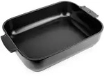 PEUGEOT Keramik Auflaufform APPOLIA 40cm Rechteckig Satinschwarz Sp&uuml;lmaschinenfest