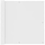 vidaXL Balkonschirm Wei&szlig; 90x300 cm Oxford-Stoff Extenso-Modell