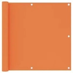 vidaXL Balkonschirm Schwarz 90x600 cm Oxford-Stoff Outdoor Ultimate-Modell