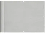 vidaXL Balkon-Sichtschutz Hellgrau 75x500 cm 100 % Polyester-Oxford