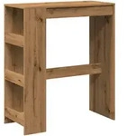 vidaXL Bartisch mit Regal Artisan-Eiche 90x40x103,5 cm Holzwerkstoff
