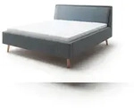 Meise M&ouml;bel Polsterbett Frieda 180x200 cm | Bettgestell | Kopfteil glatt | Webstoff