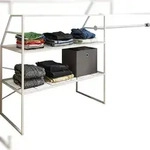 VCM Kleiderschrank Disal Wei&szlig; B. 100 x H. 100 x T. 50 cm