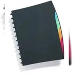 Durable Sichtbuch DURALOOK Style sw 20 Sichth&uuml;llen Register 4tlg