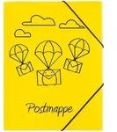 Pagna Postmappe A4 3 Klappen gelb