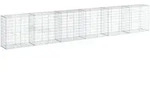 vidaXL Gabione mit Deckel 600x50x100 cm Verzinktes Eisen