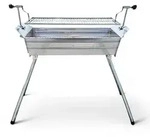 Grillpeter Mangal Ararat Edelstahl 2mm Schaschlikgrill mit verstellbarer...